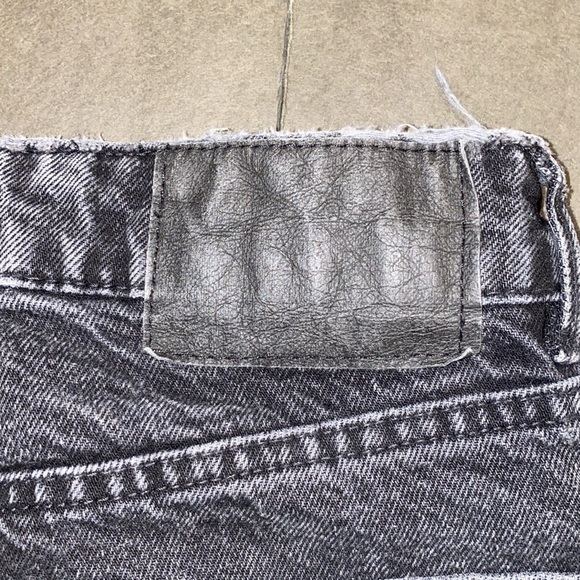 Zara Size 2 High Rise Faded Black Distress Denim Jeans - Picture 12 of 13